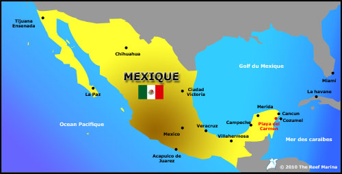 mexique-carte-playa-del-carmen