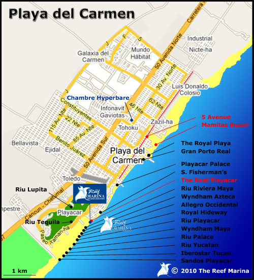 carte playa